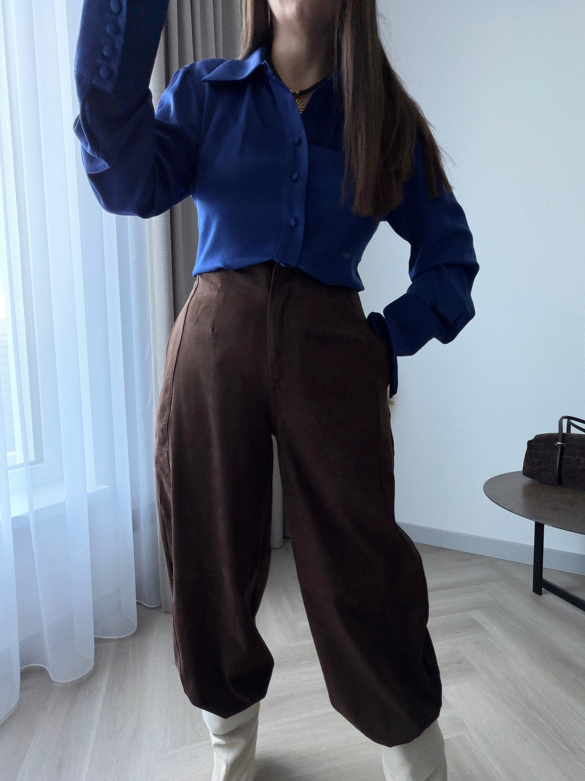 Lumina kelnės Suede Wide