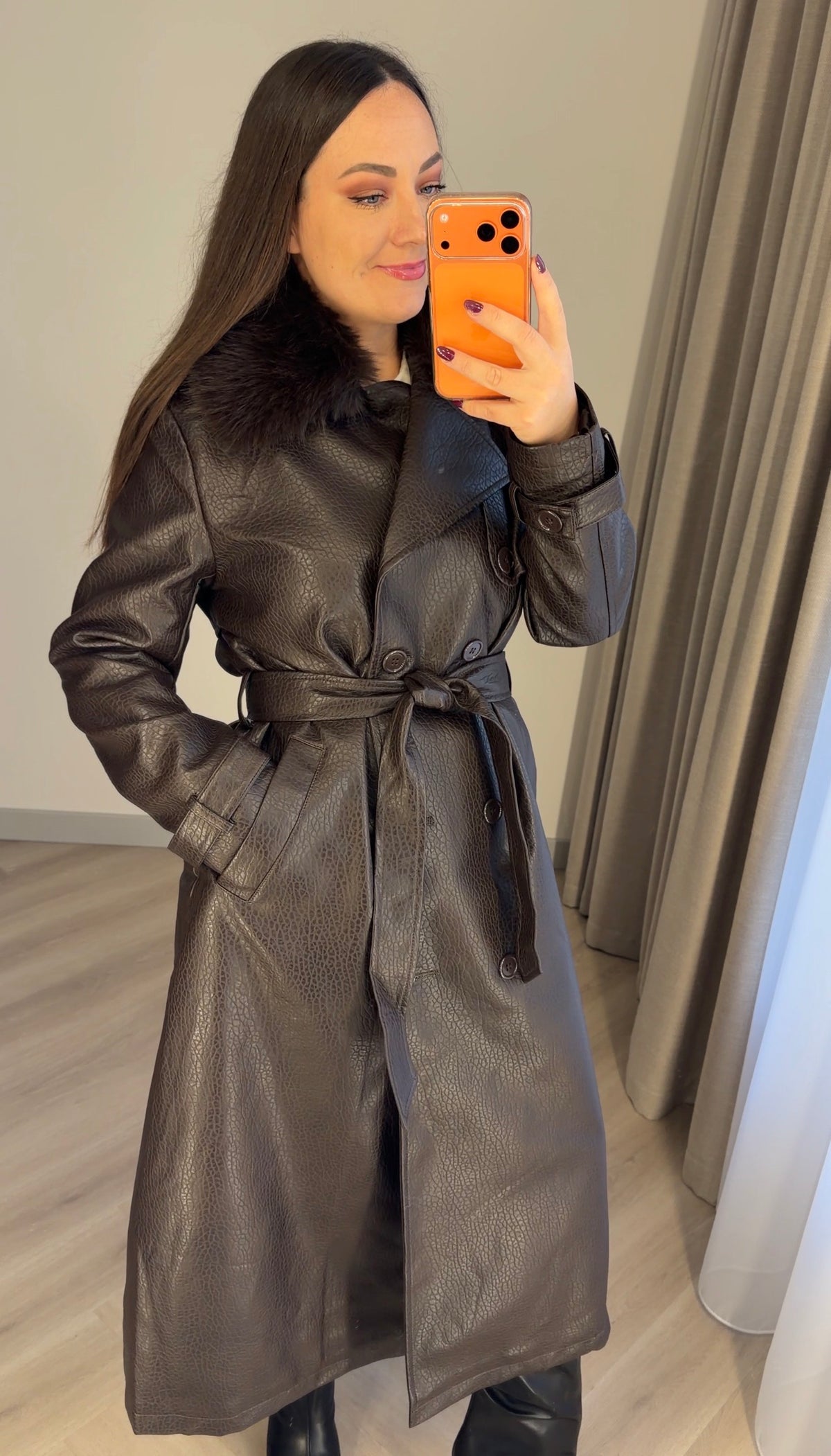 Trench coat pašiltintas Mur (S iki XL)