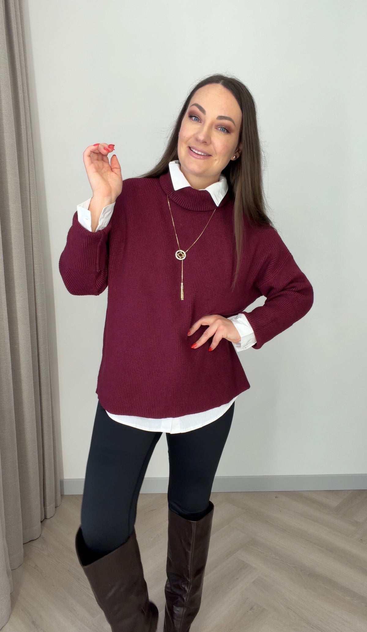 Megztinis Elegant su kašmyru