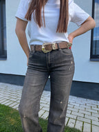 Premium džinsai Brown