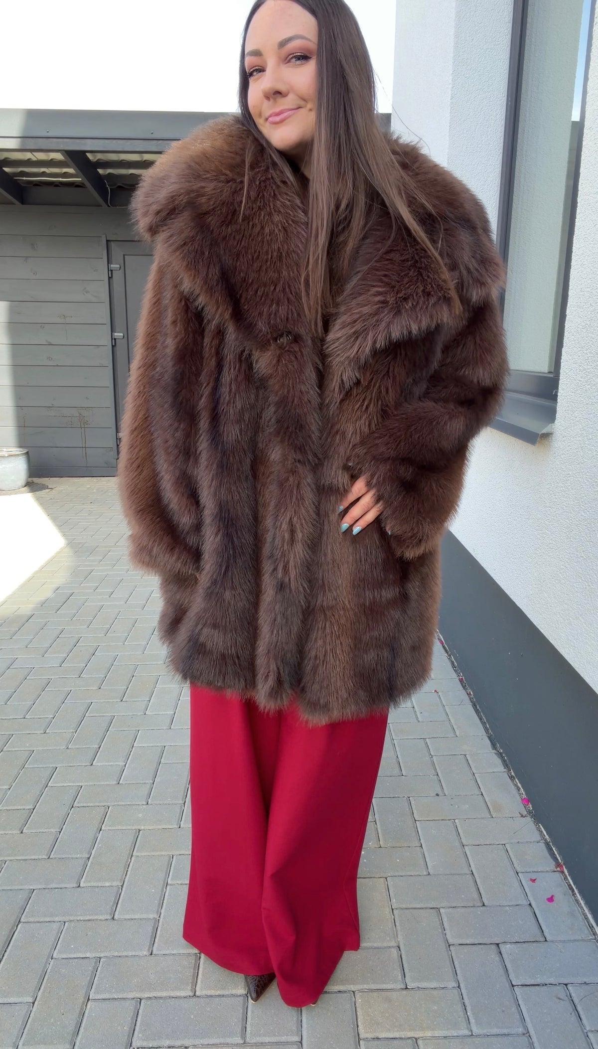 Lumina paltas Chocolate Fur