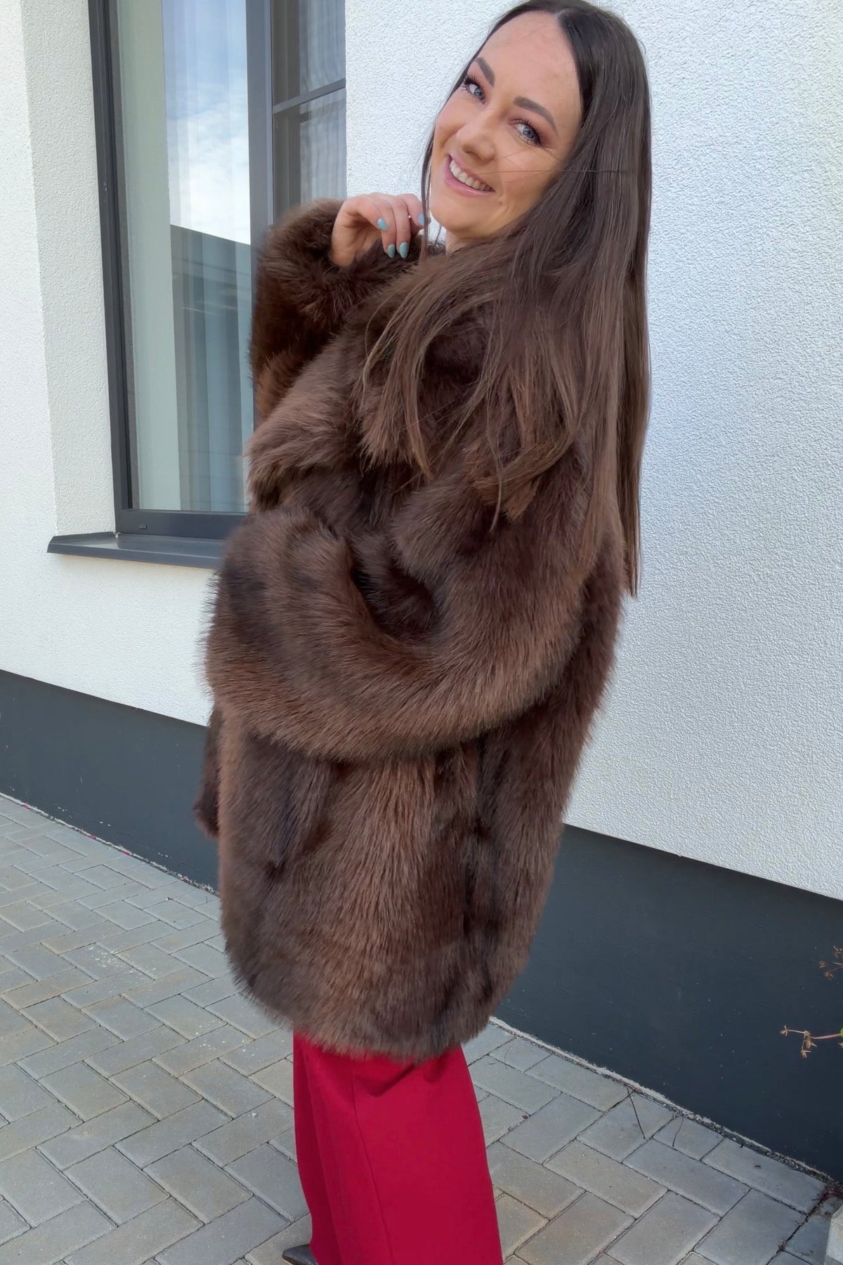Lumina paltas Chocolate Fur