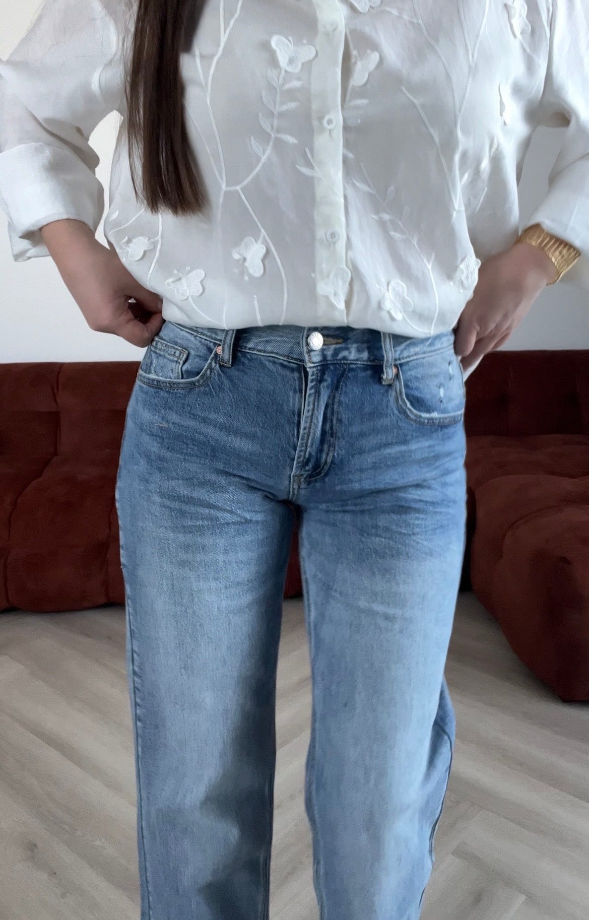 Premium džinsai Straight