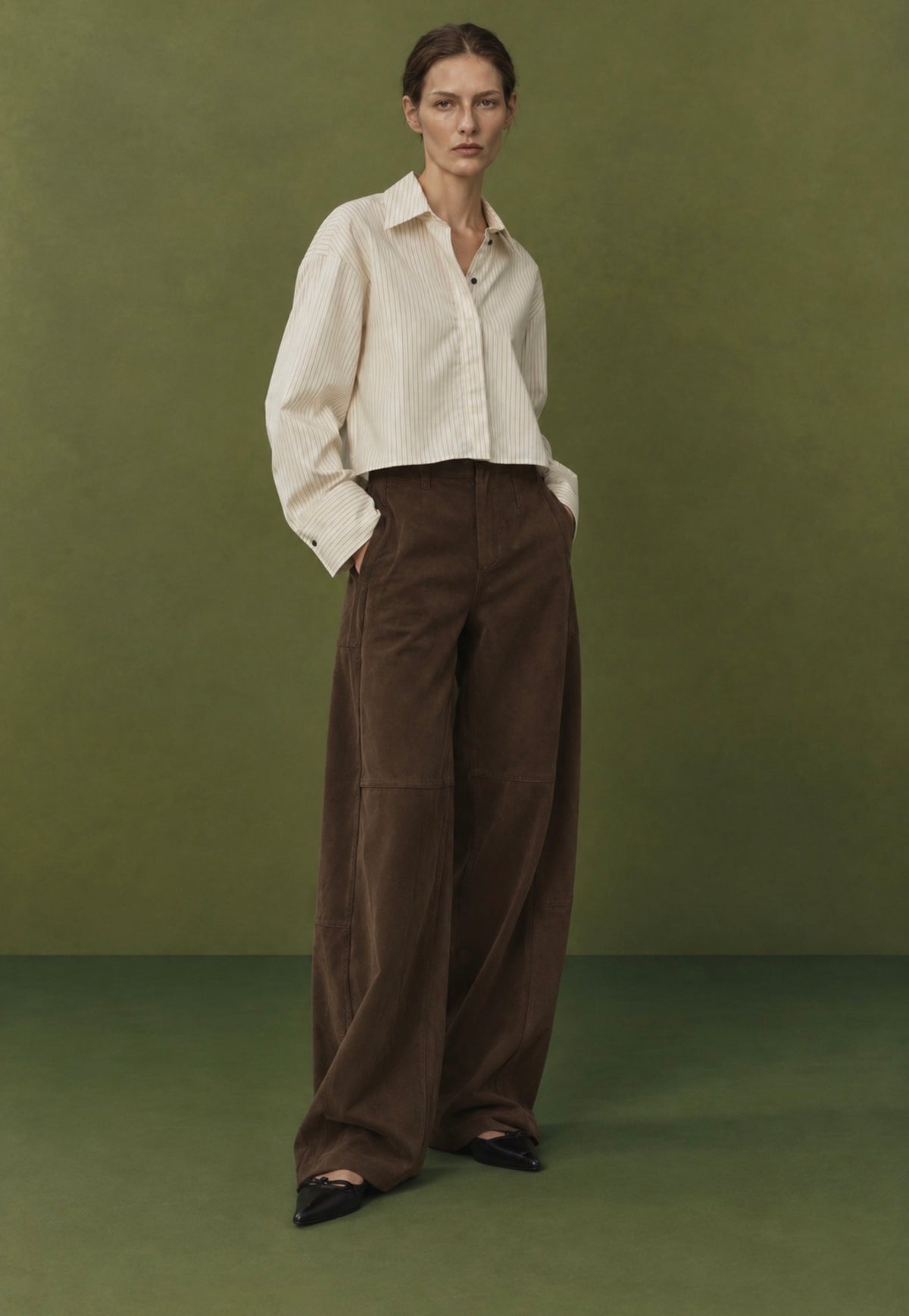 Lumina kelnės Suede Wide