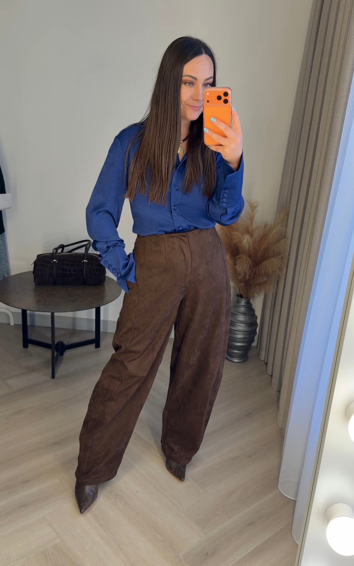 Lumina kelnės Suede Wide