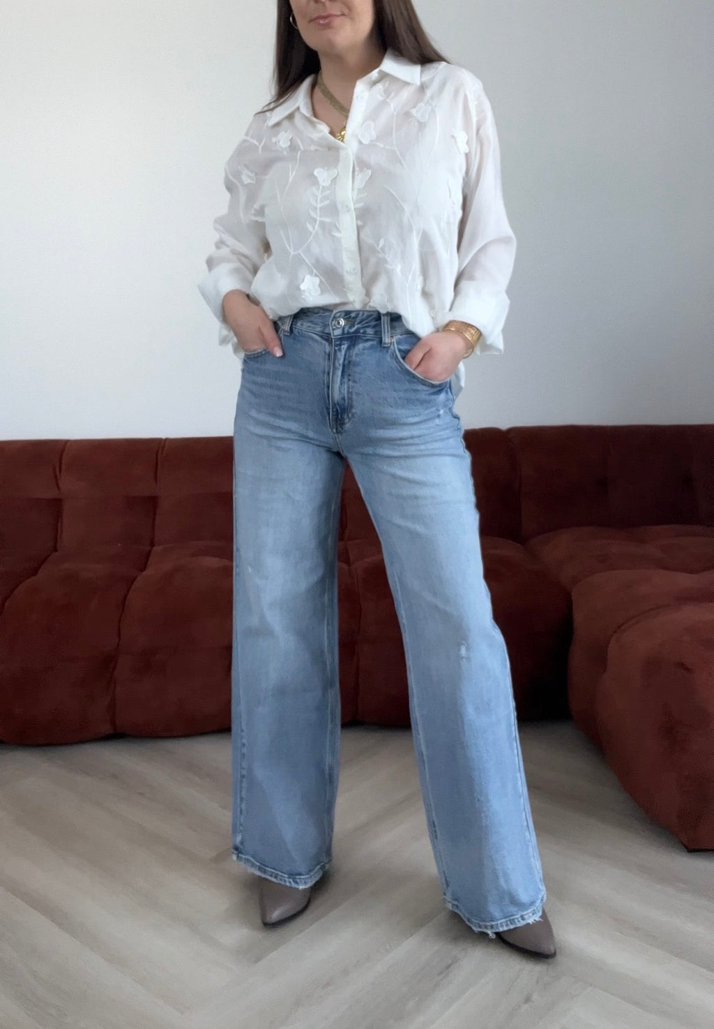 Premium džinsai Light blue