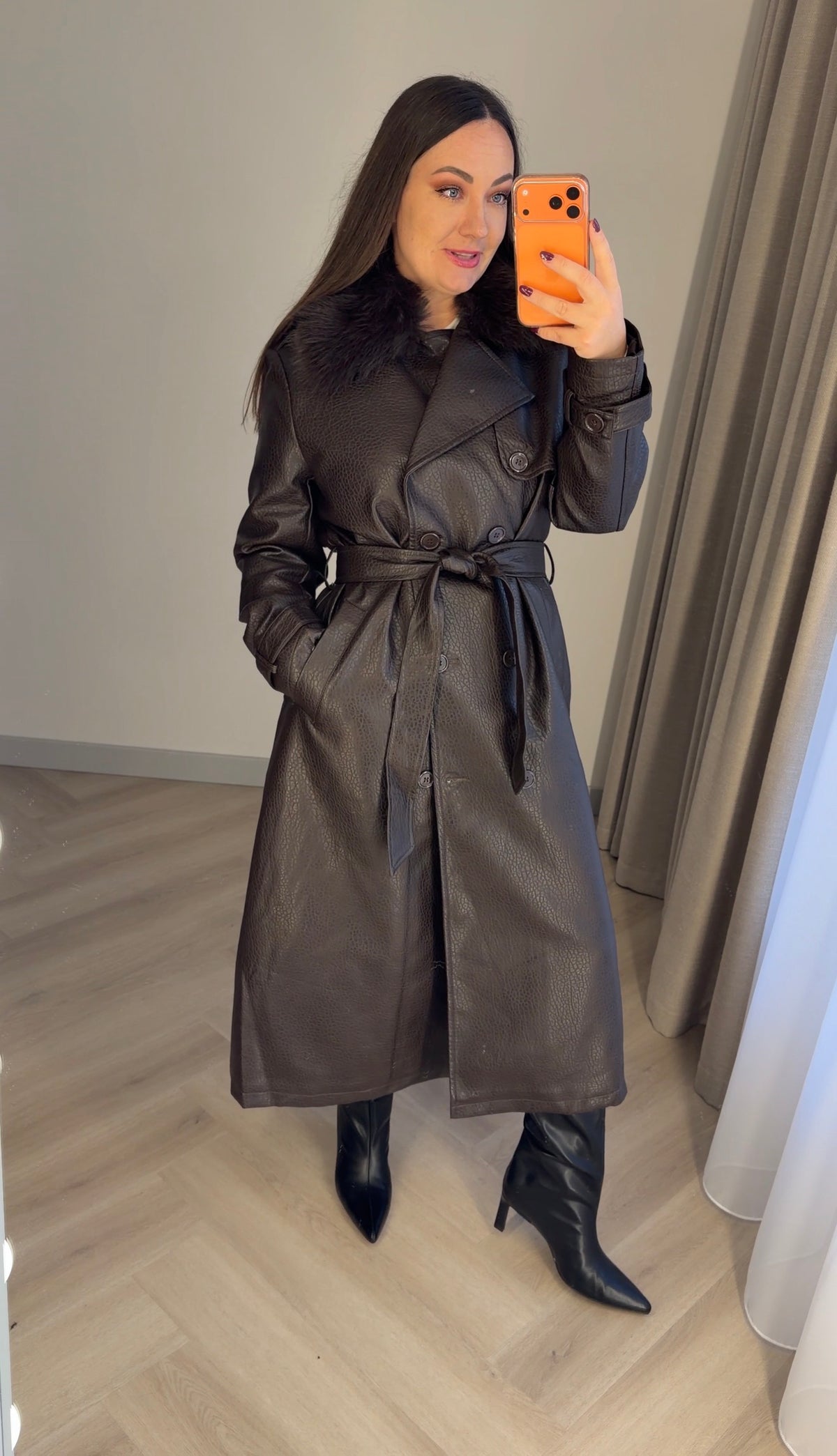 Trench coat pašiltintas Mur (S iki XL)