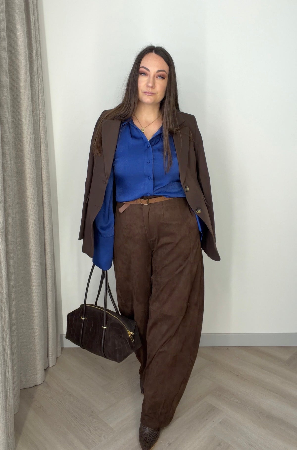 Lumina kelnės Suede Wide