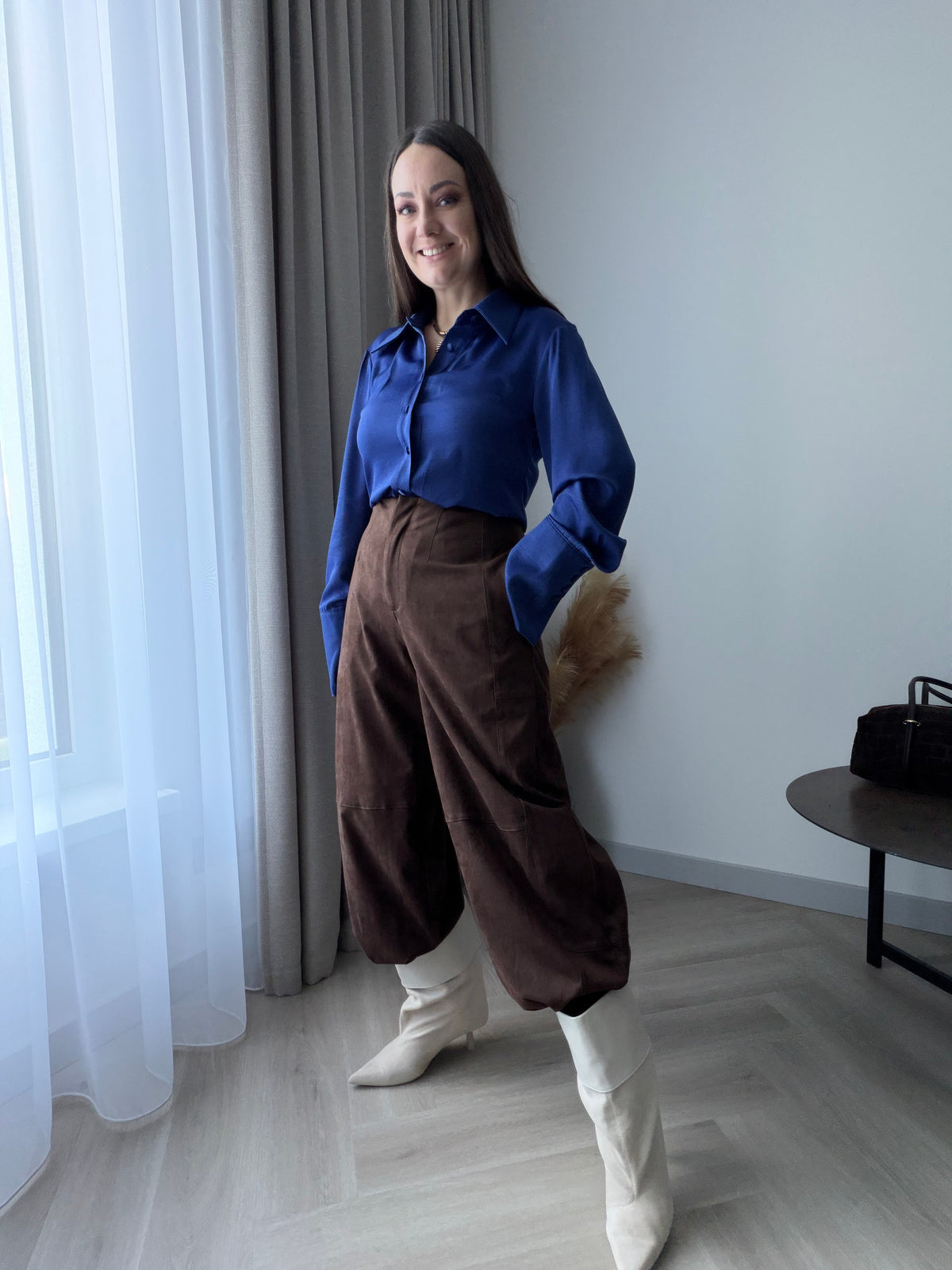 Lumina kelnės Suede Wide