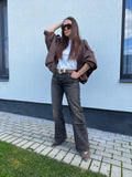 Premium džinsai Brown