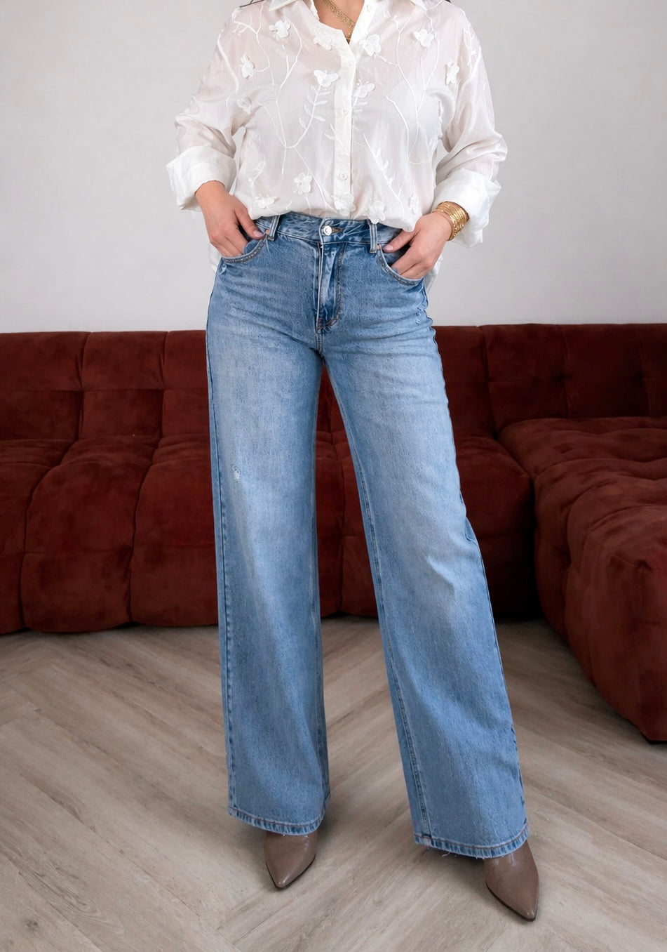 Premium džinsai Light blue