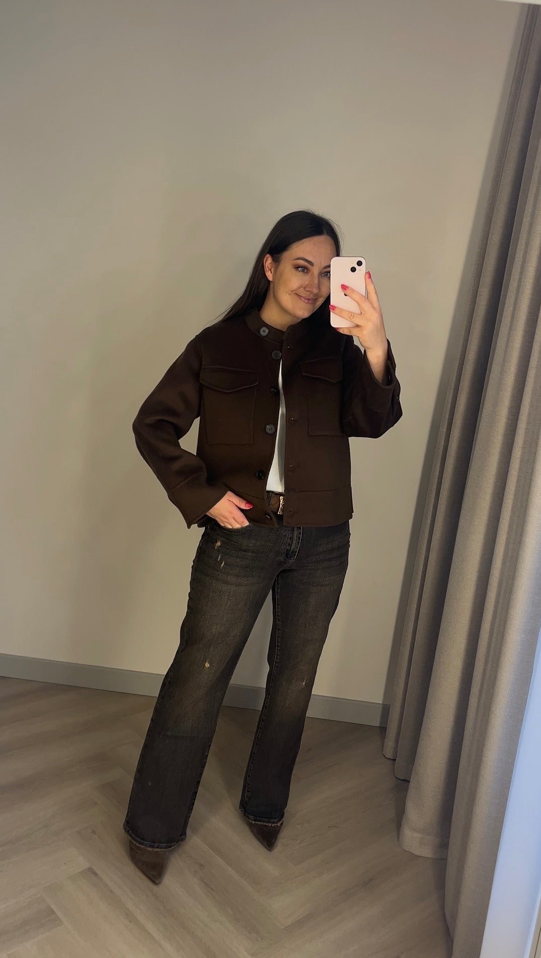 Premium džinsai Brown