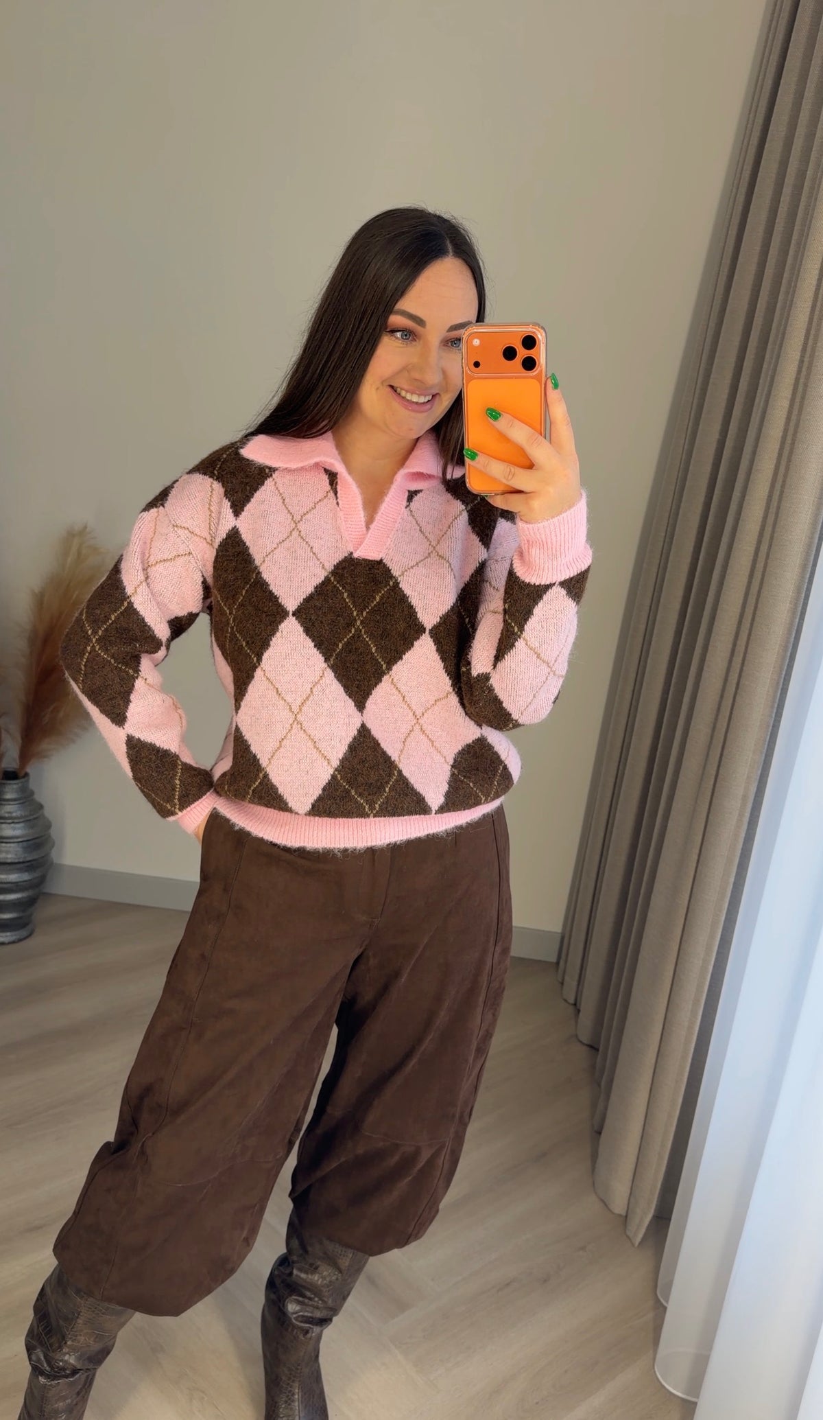 Megztinis Polo rombai