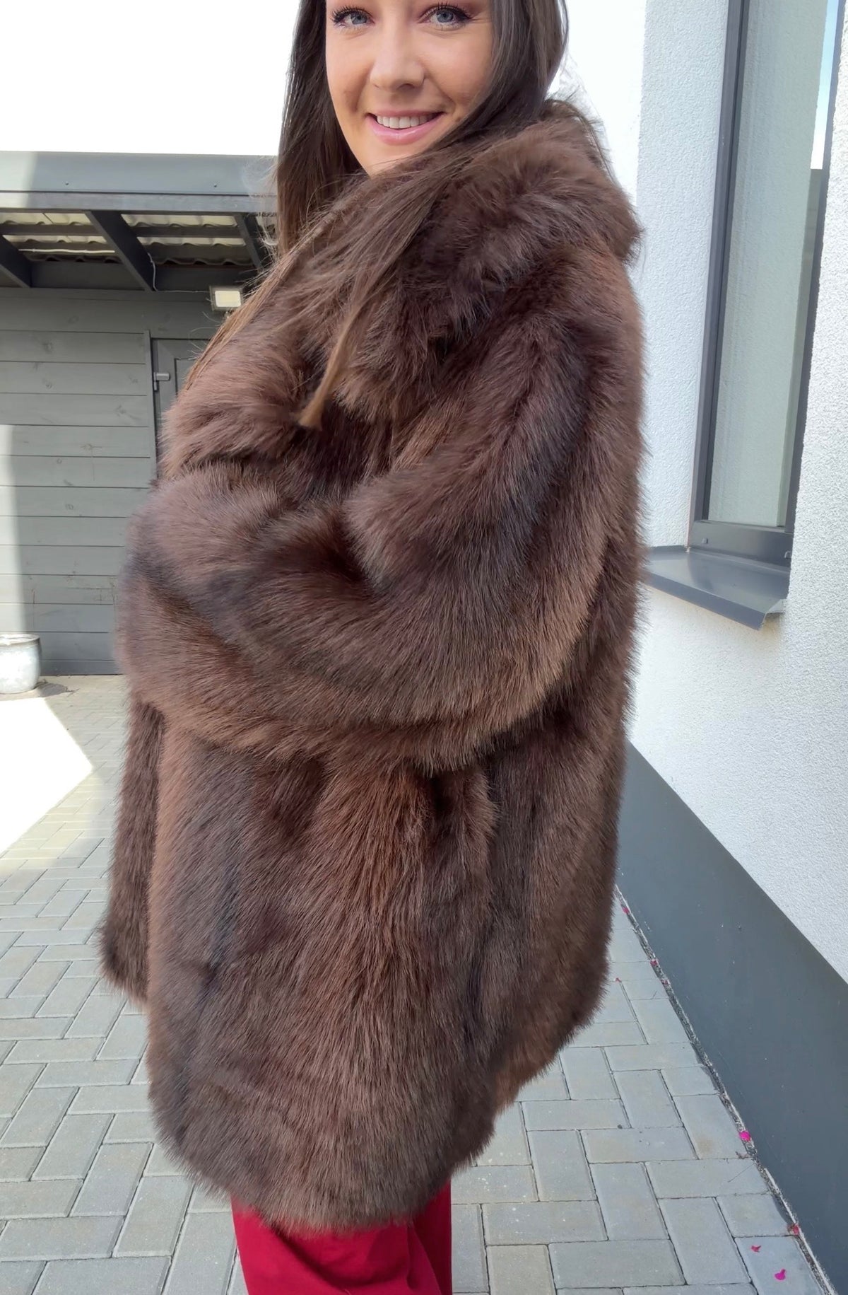 Lumina paltas Chocolate Fur