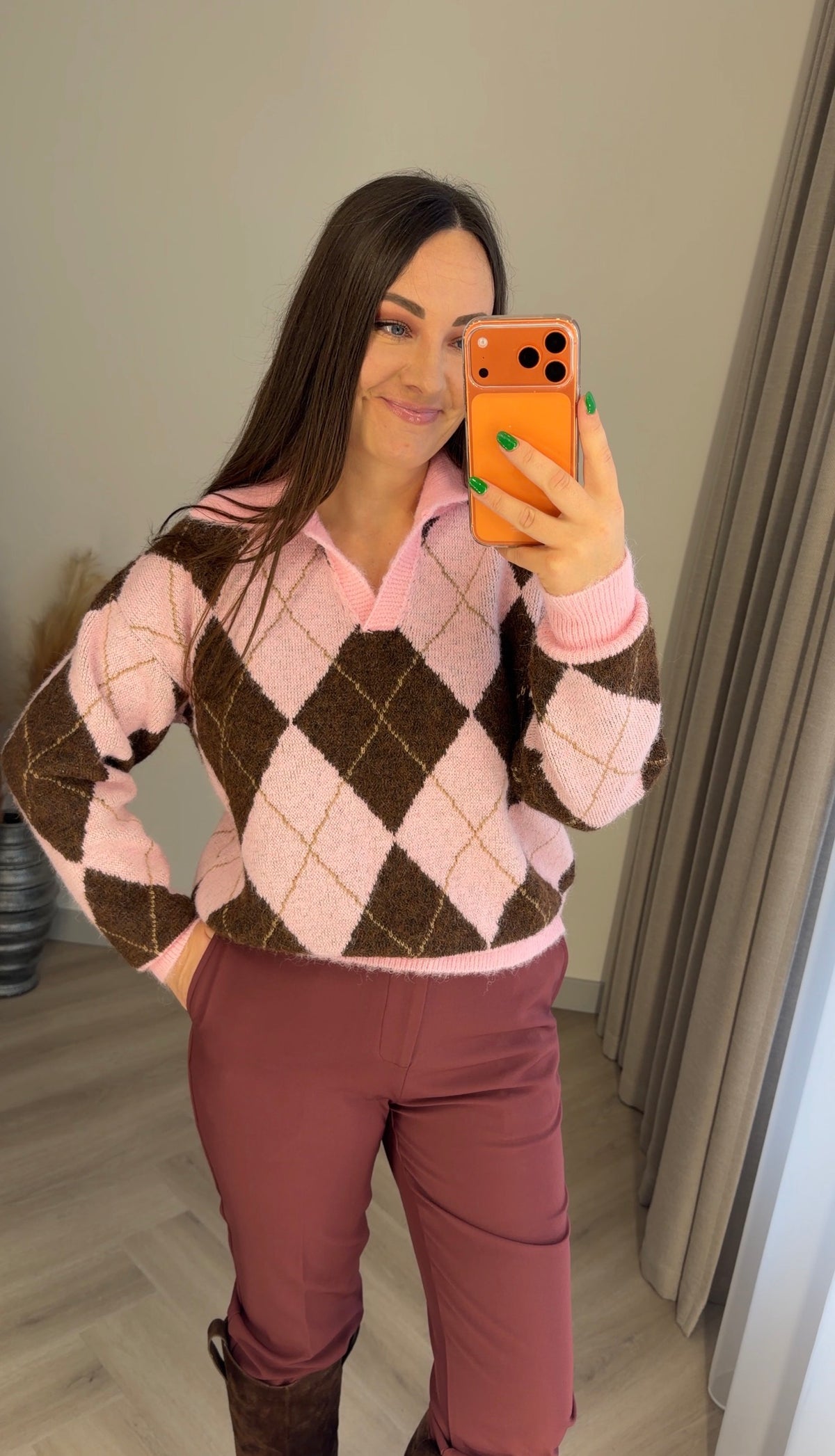 Megztinis Polo rombai