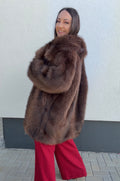 Lumina paltas Chocolate Fur