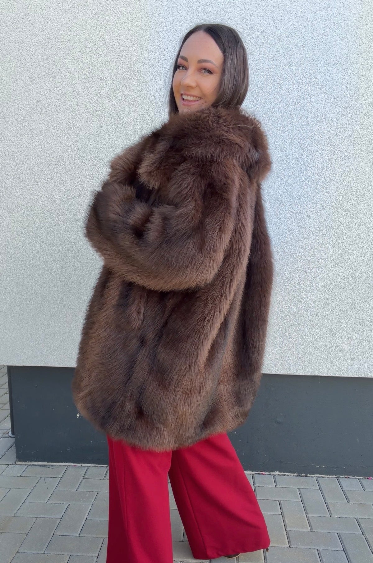 Lumina paltas Chocolate Fur