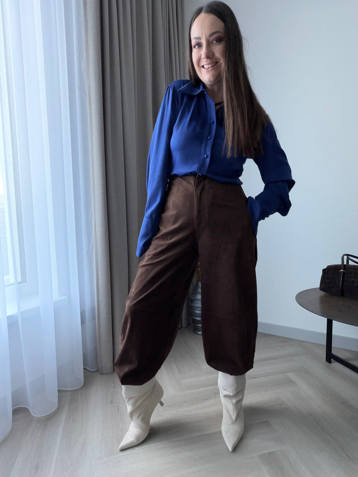 Lumina kelnės Suede Wide