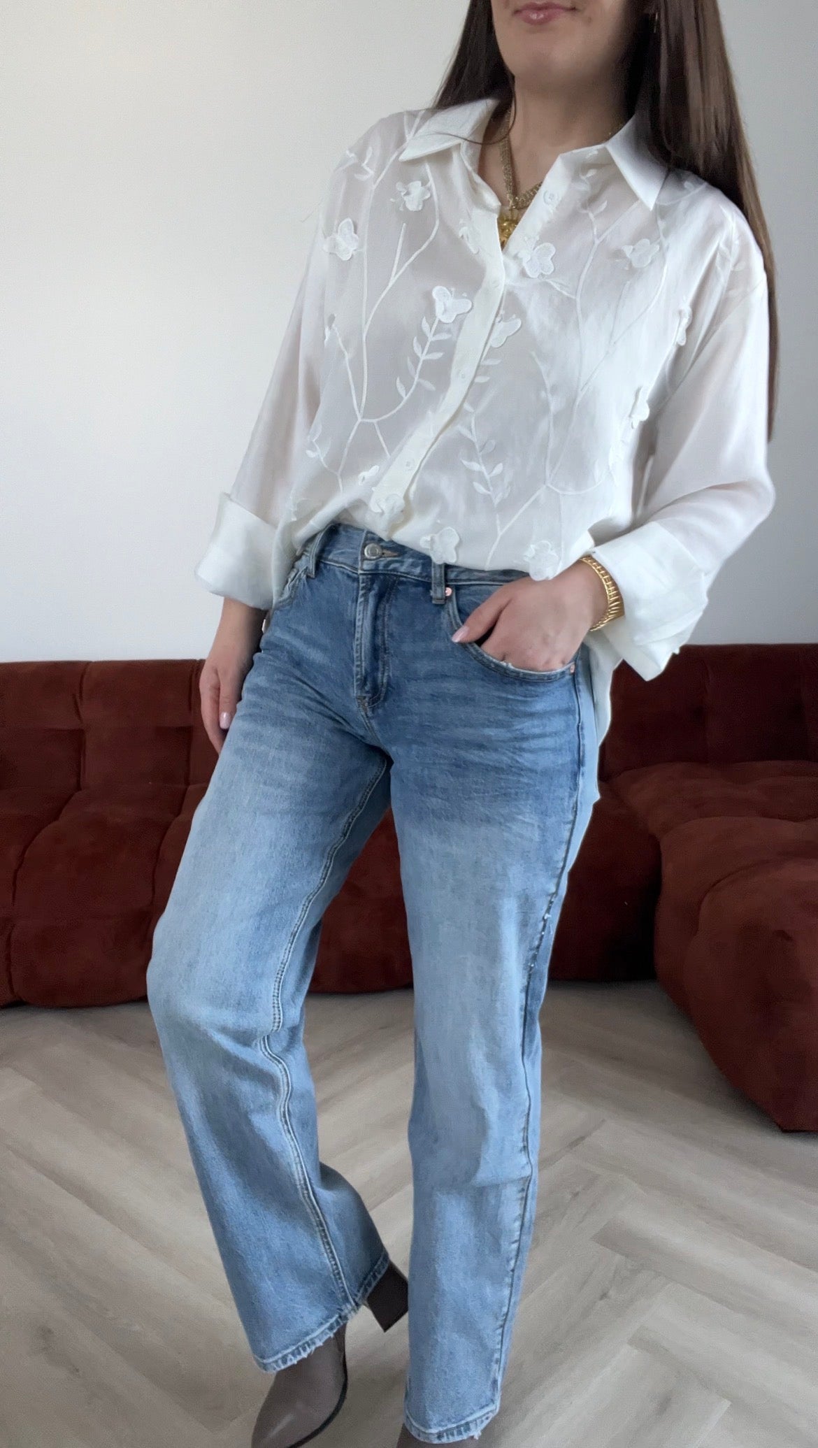 Premium džinsai Straight