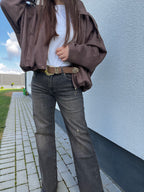 Premium džinsai Brown