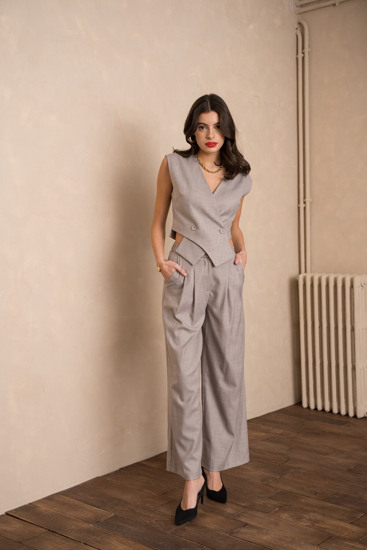Elegant kelnės straight