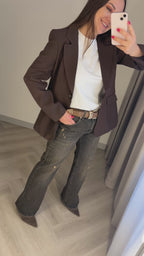 Premium džinsai Brown