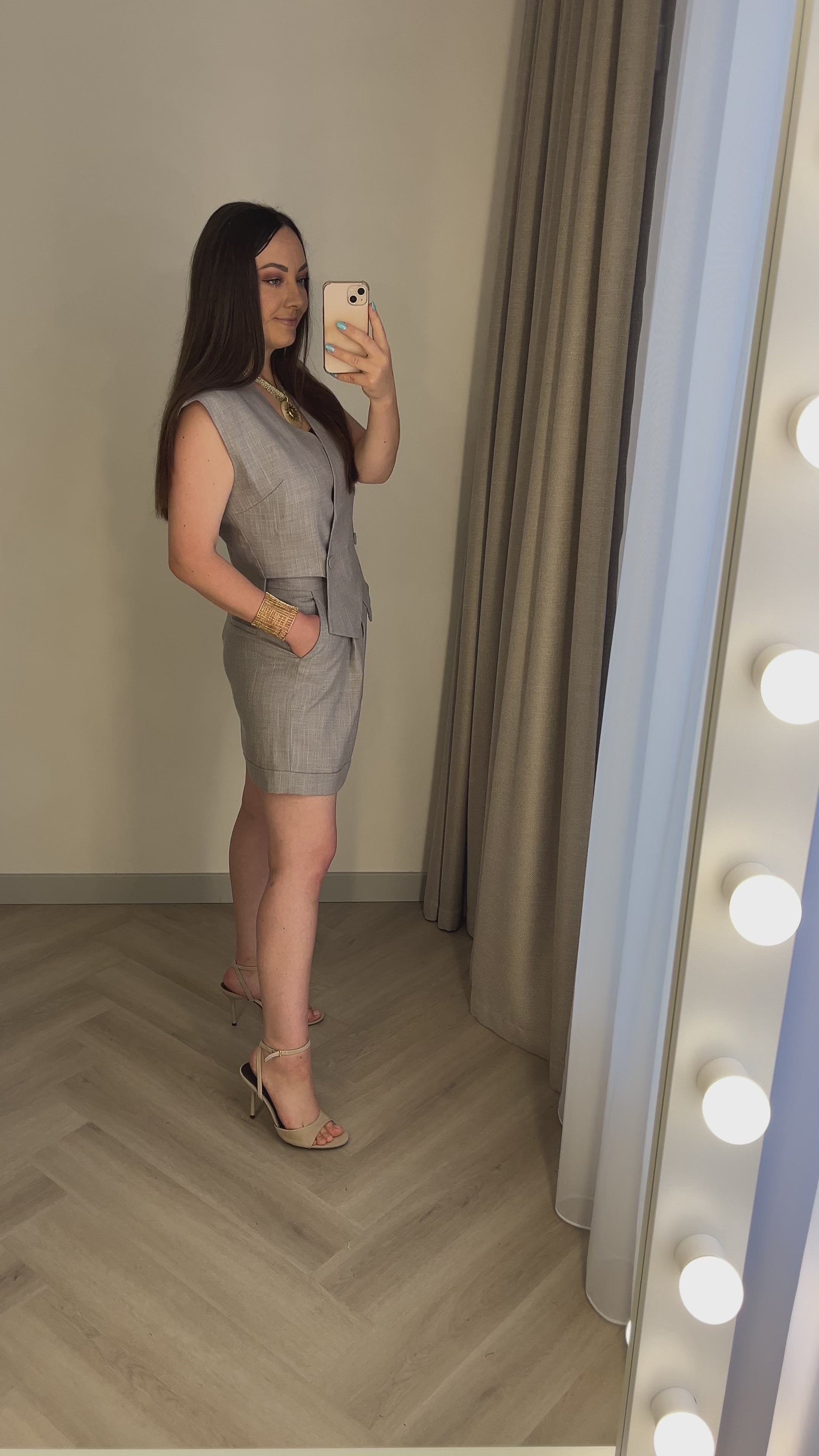 Elegant liemenė Gray
