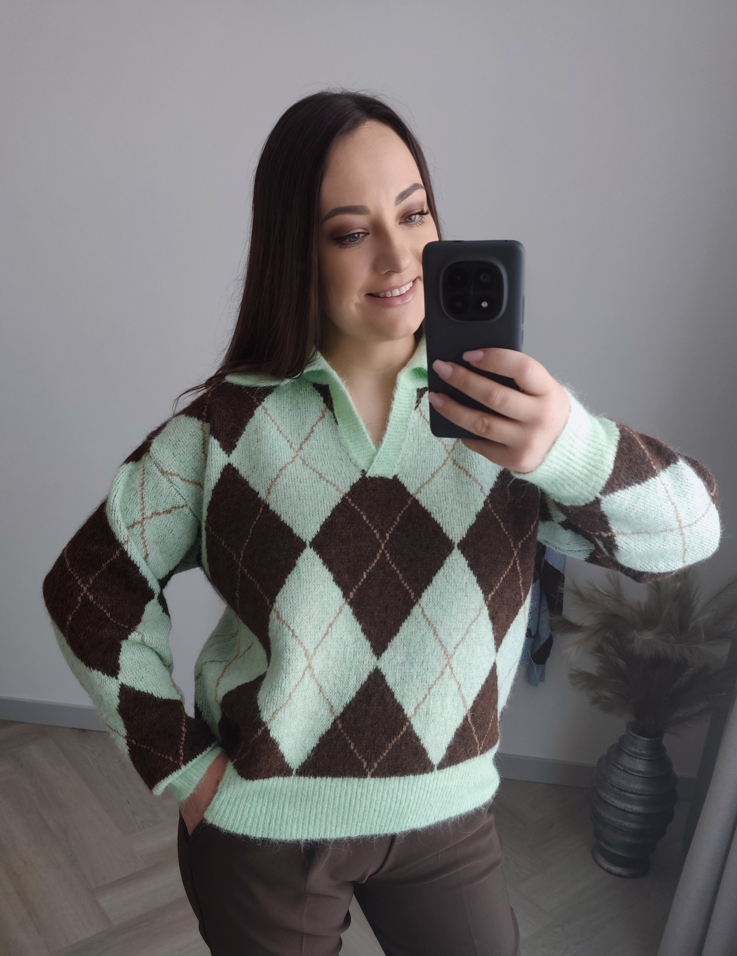 Megztinis Polo rombai