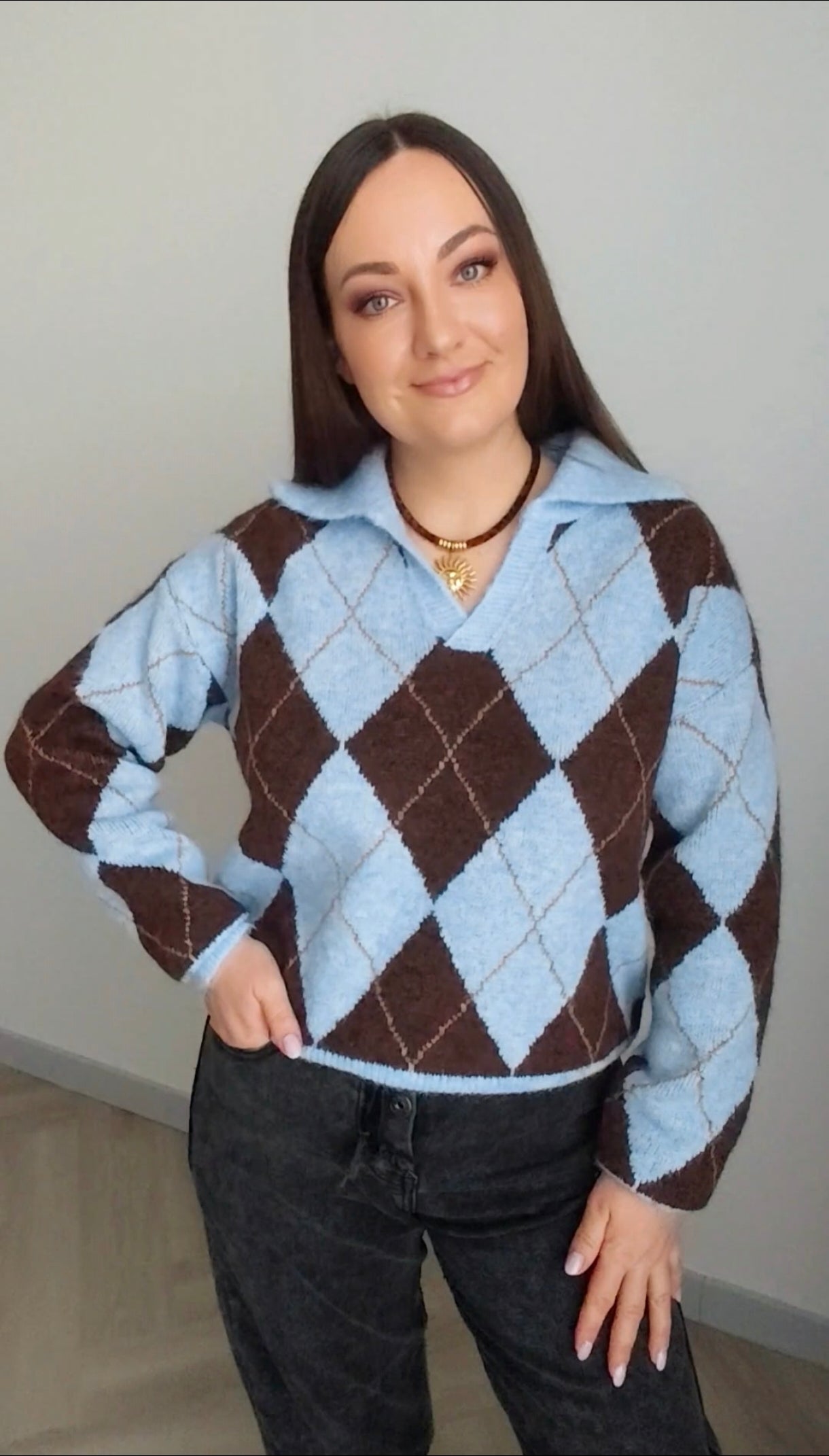 Megztinis Polo rombai