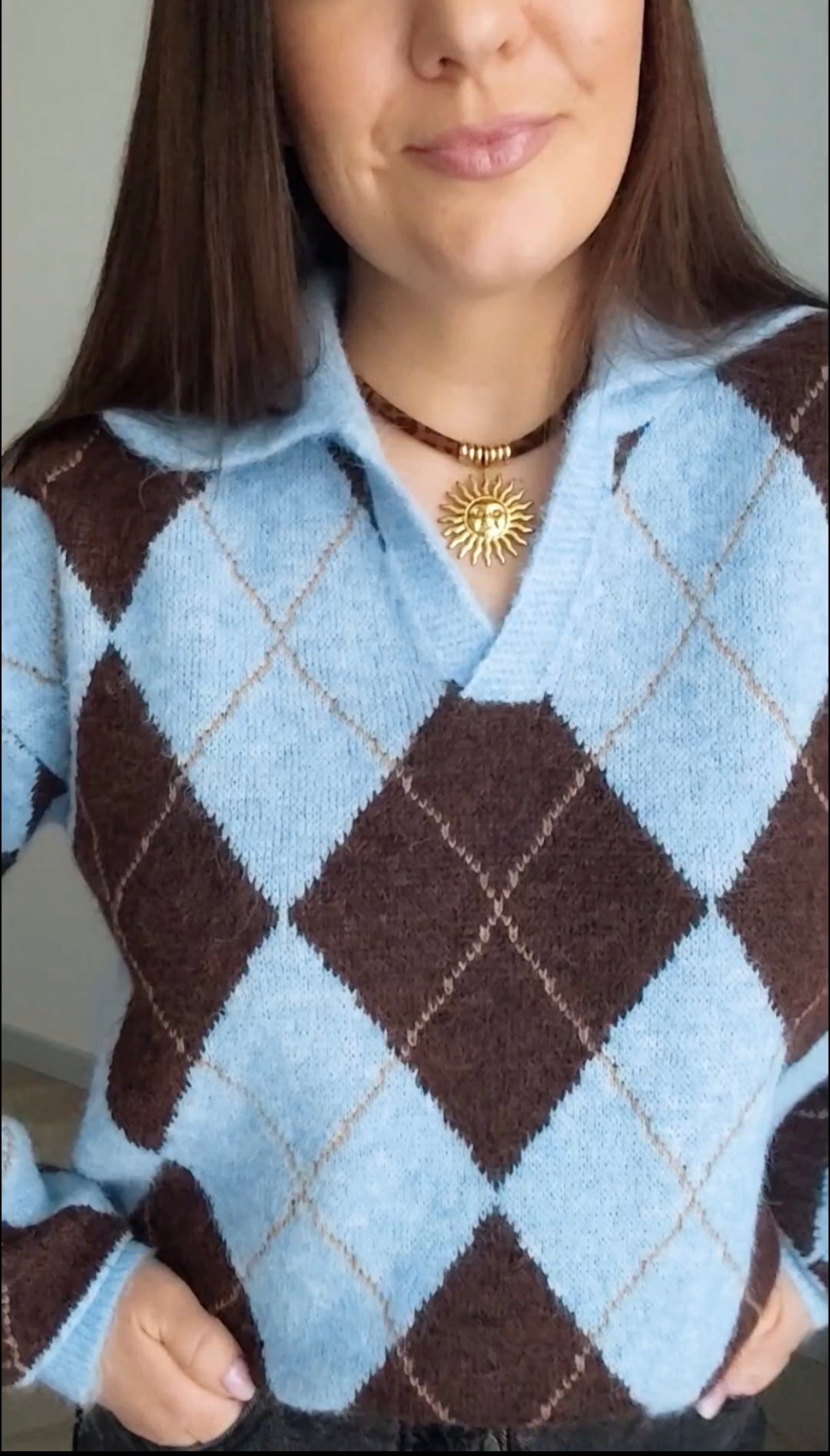 Megztinis Polo rombai