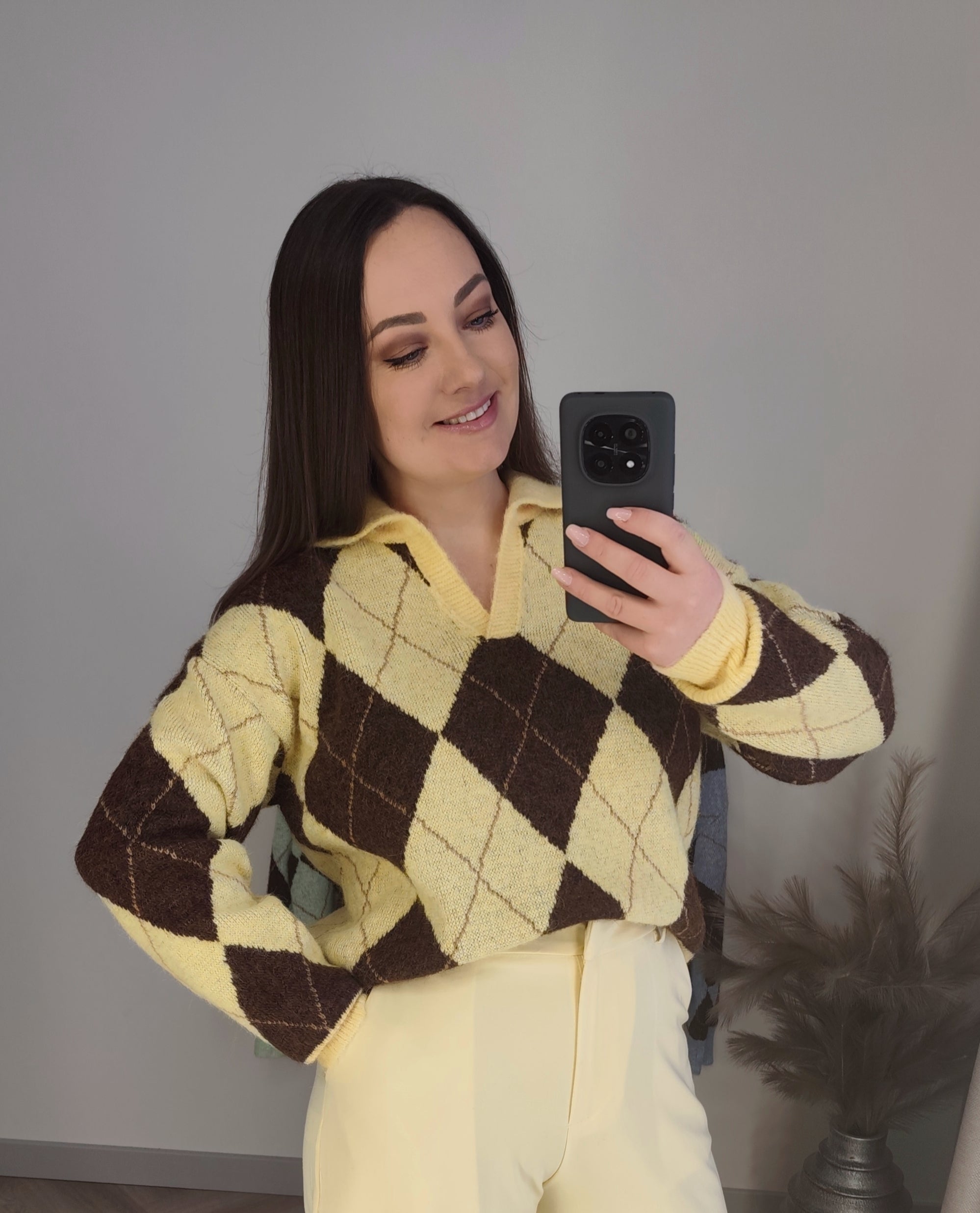 Megztinis Polo rombai