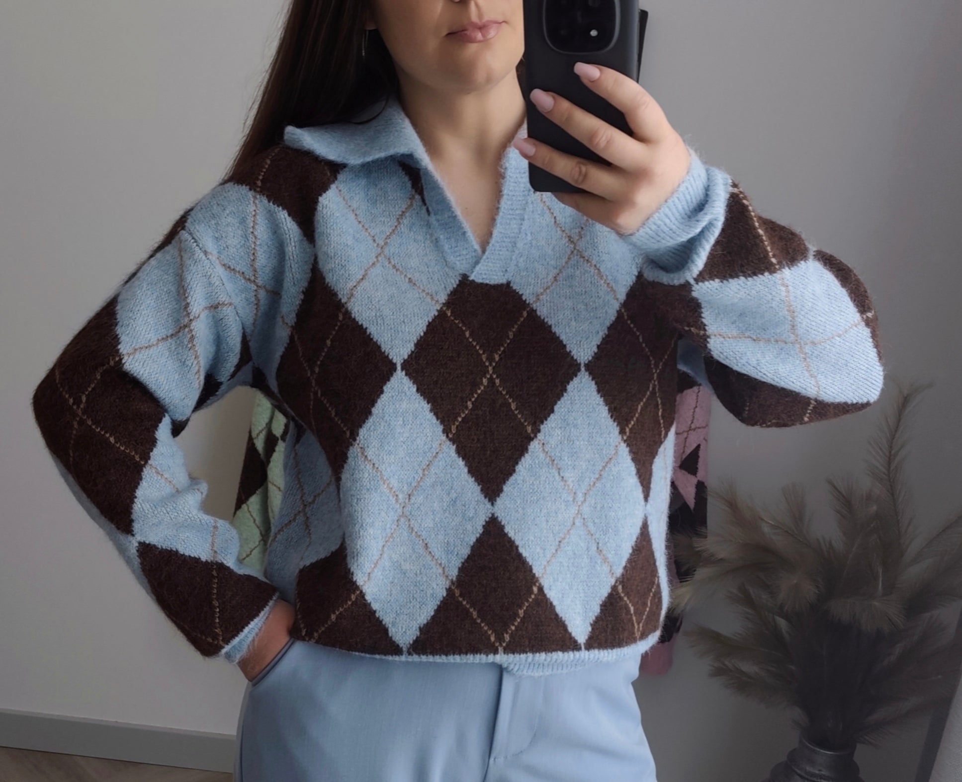 Megztinis Polo rombai