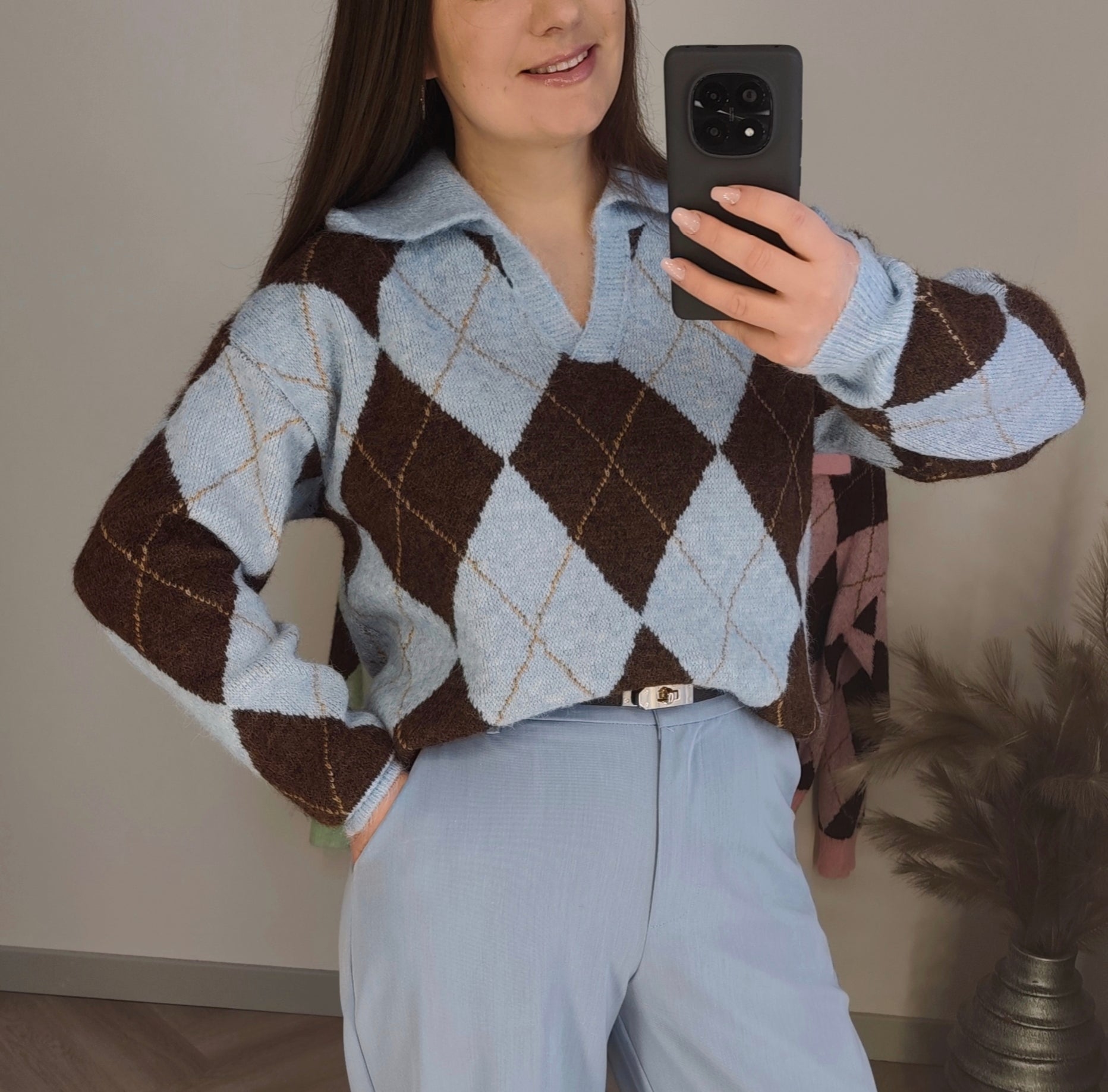 Megztinis Polo rombai